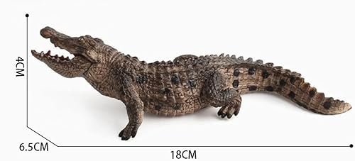 Miniatura 7 de Cocodrilos simulados modelo realista cocodrilo figuras de plástico cocodrilo vida silvestre mundo safari animales figuras pastel Toppers para