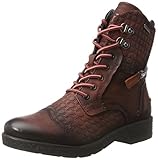 Flexible Laufsohle bugatti Damen 421328303569 Stiefel, Rot (Dark Red/Dark Grey), 38 EU
