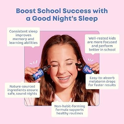 JoySpring SleepBerry Liquid Melatonin and Sulforaphane Supplement for Kids