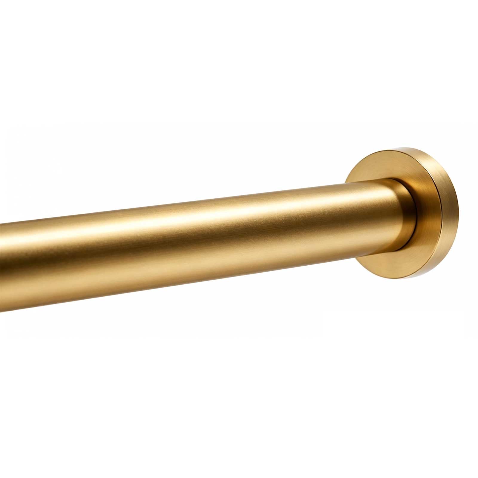 Drążek do Zasłon Prysznicowych, Aluminiowy, Wytrzymały, Napinany, Bez Wiercenia, do Łazienki, Kuchni, Garderoby, 50-260 Cm, Średnica 28 Mm(Gold,50-75cm/20-29.5in)
