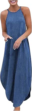 Grace Karin Robe Dété Décontractée Pour Femme - Col En V Sans Manches Coupe Trapze Robe Maxi Robe De Plage Mariage Dcontracte Avec Poches Fleur Blanc Bleu  Aab020be Fc7d 5611 A6b3 Ee215a140c1e