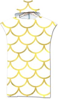 Chickwin Toalla de Baño con Capucha Toalla de Playa para Adulto, Verano Microfibra Poncho Manta para Surfear Albornoz Cambio Toalla de Natación