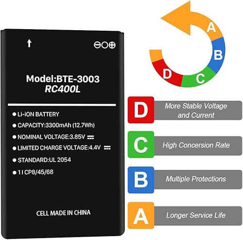 Miniatura 3 de SHENMZ Batería BTE-3003, batería de iones de litio de 0 ciclos de súper alta capacidad para Verizon Orbic Speed Mobile Hotspot RC400L ORB400LB