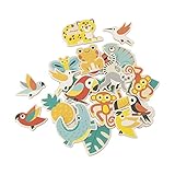 COLECCIÓN TROPIK: ¡Janod te ofrece una completa colección de juguetes educativos de primera infancia de alegres colores sobre el tema de la selva tropical! Conoce a unos personajes entrañables, divertidos y coloridos que darán vida a la habitación de tu bebé.