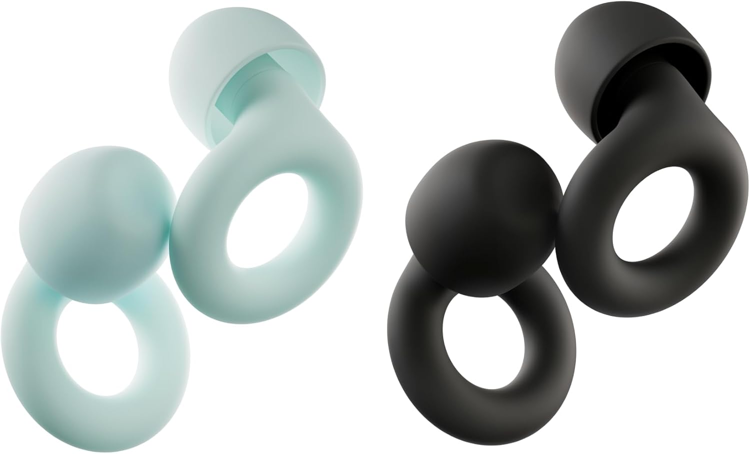 Loop Quiet 2 (2-Pack) Flexible Reusable Ear Plugs for Sleep, Focus, Travel & Noise Sensitivity | Comfy, Adjustable Fit | 24 db Noise Reduction