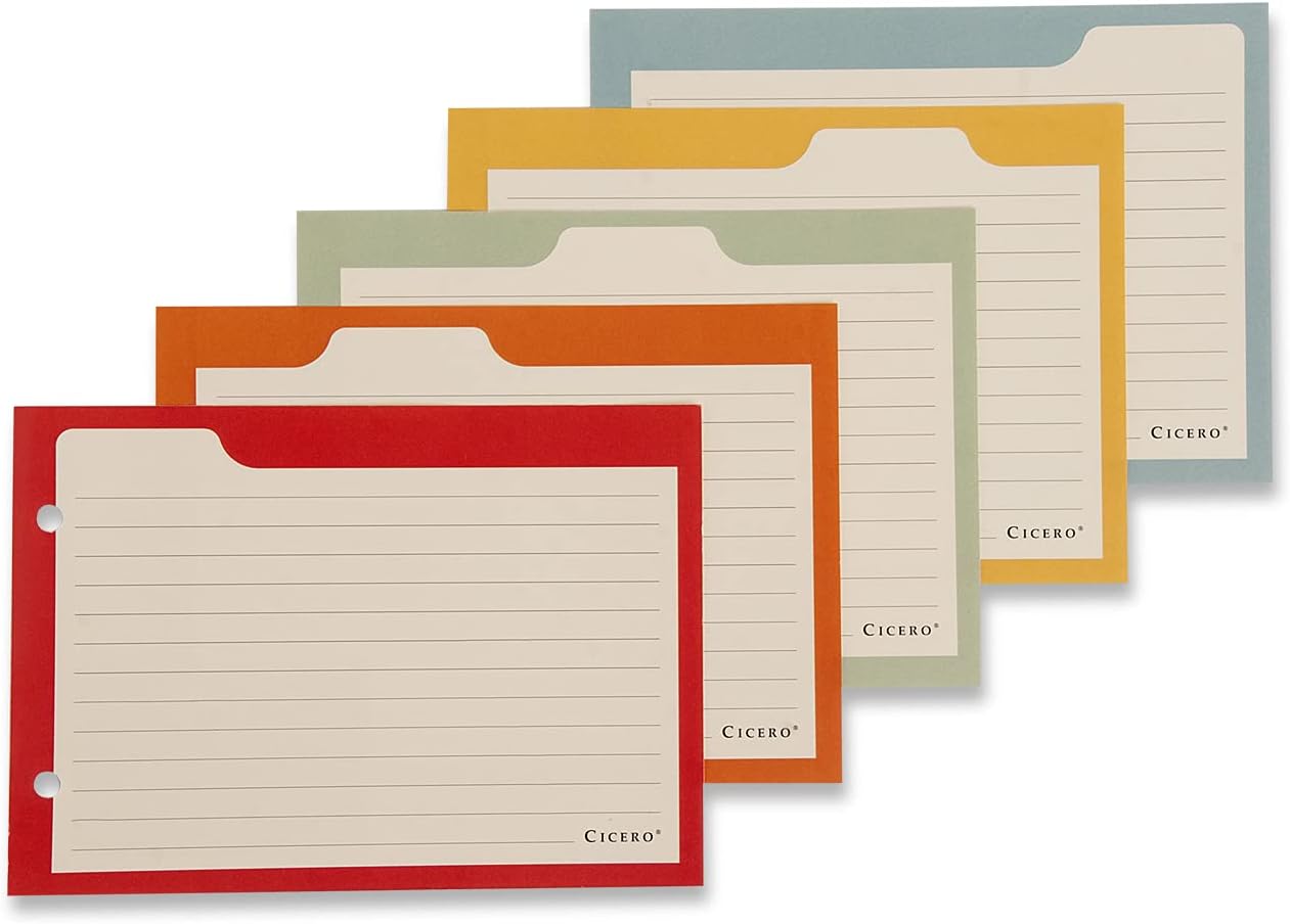 Cicero Ficha Pautada Caderno Criativo Organizador 50 FLS Offset 180g, Colorido, 8620 Cicero Ficha Pautada Caderno Criativo Organizador 50 FLS Offset 180g, Colorido, 8620