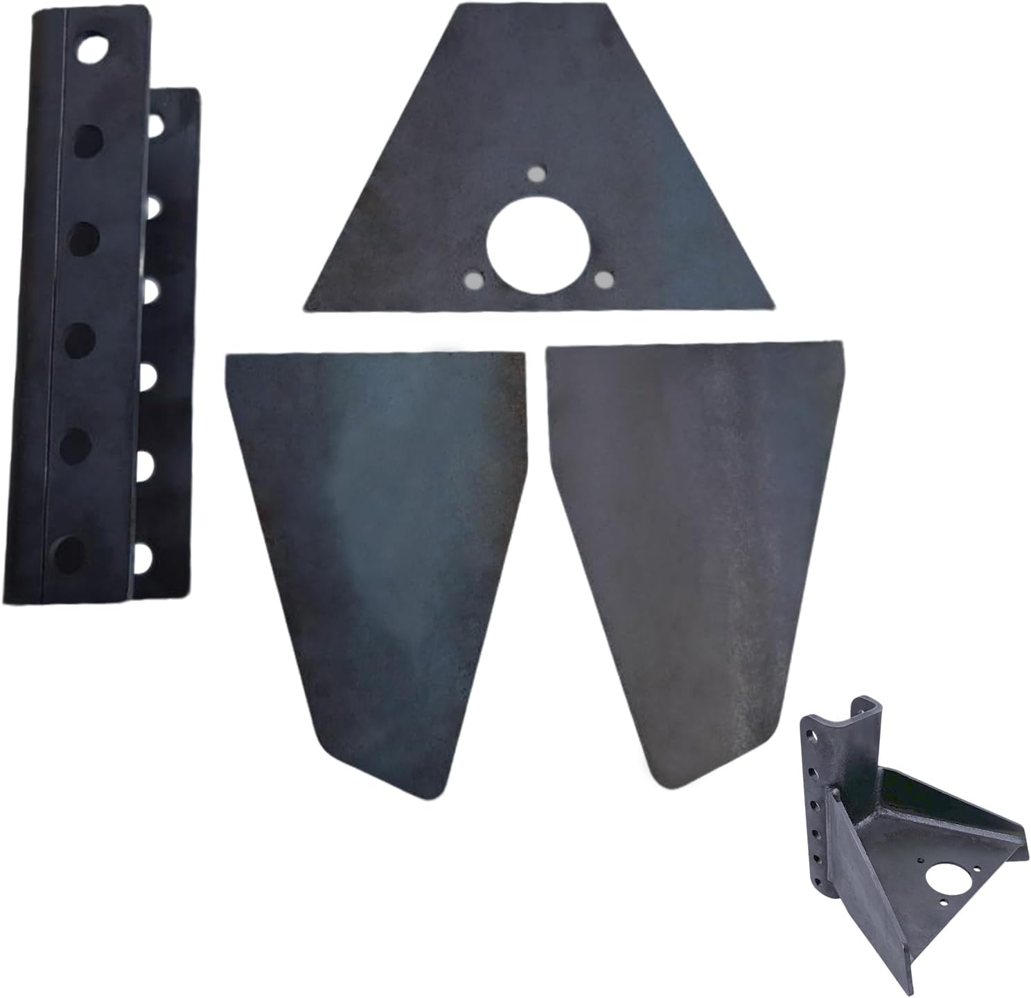 Trailer Coupler Vertical Channel Adapter for 50-Degree A-Frame Trailers, 14000LBS Components 1400-6-Position Adjustable Channel Base 2 Sides 0.4" Thick U-Shaped Coupler Channel High-Strength Steel