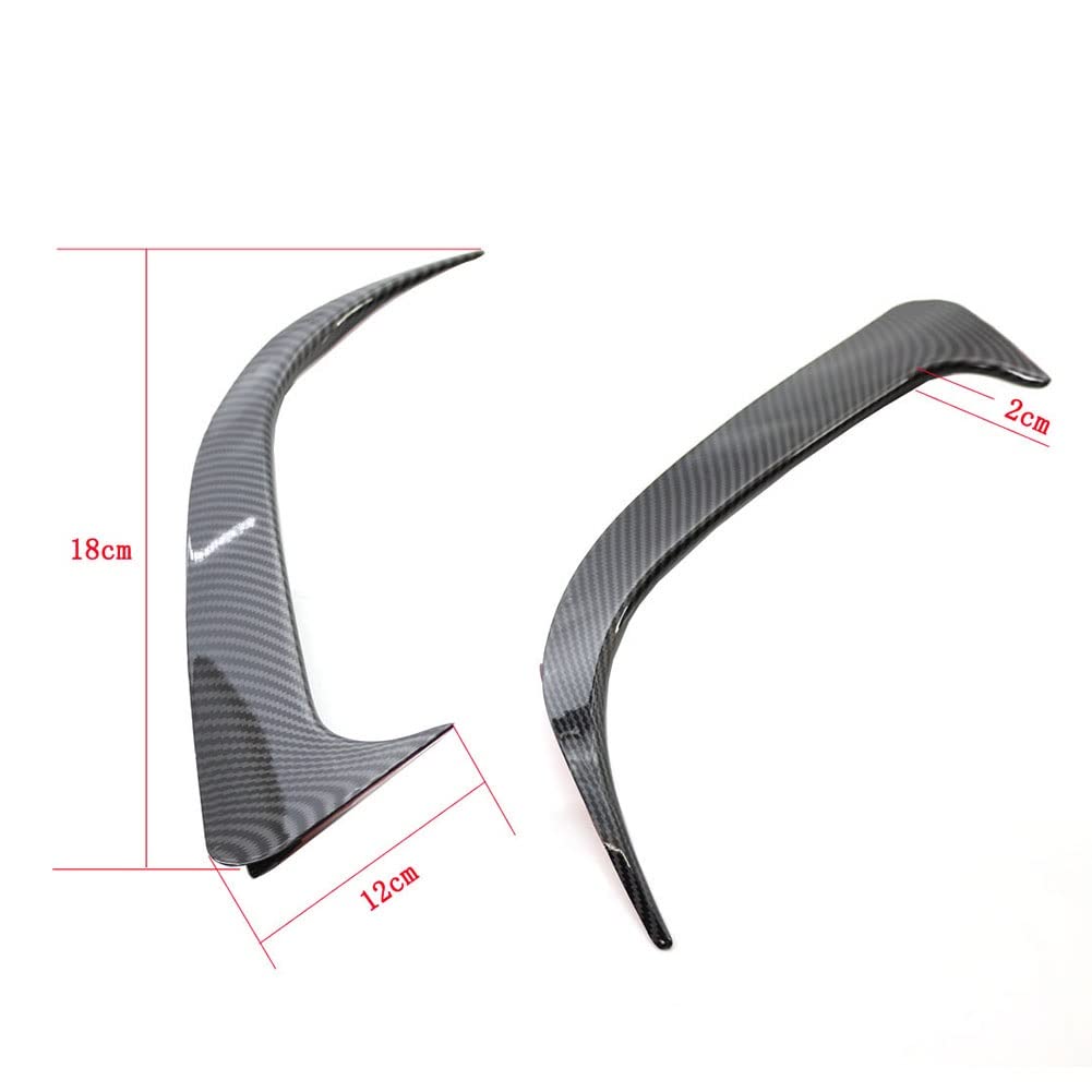 Spoiler Tylnego Zderzaka Samochodu Osłona Otworu Wentylacyjnego Boczny Rozdzielacz Canard Dla Mercedesa Dla Benz W117 CLA200 CLA250 CLA45 AMG 2014-2018(Bright black)
