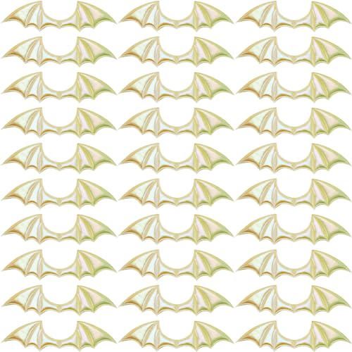 GORGECRAFT 40PCS Bat Wing Hairpins Accessories Demon Wing Rainbow Iridescent