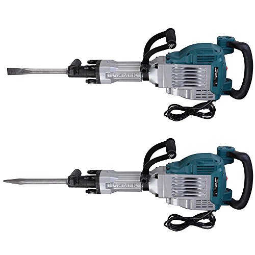 WeChef 3600W Heavy Duty Electric Demolition Jack Hammer with Double Insulated Motor Casing 2 Chisels Case 1800BPM