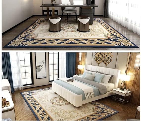 Image of OLEFIN Handmade Thick Woolen Anti Slip Carpet and Rugs for Living Room Bedroom Hall Dinning Room Kids Room