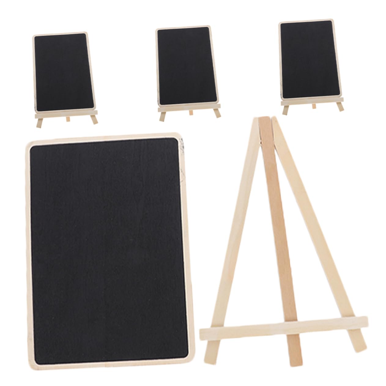 DECHOUS 5 Set Lavagna Cartello Da Tavolo Scheda Bianca Magnetica Tabellone Pennarello in Gesso Asse Lavagne Tavolo Da Disegno A Led Scrivania Della Bacheca Bosso Black 4 Pezzi * 5