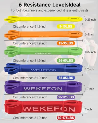 Image of Resistance Bands Set, Pull Up Assist Bands - Stretch Resistance Band - Mobility Band Powerlifting Exercise Bands for Resistance Training, Physical Therapy, Home Workouts