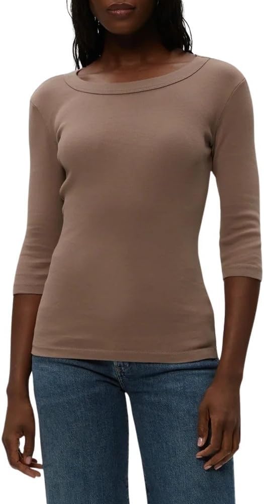 Michael Stars Women's Dot Three-Quarter Sleeve Tee Shirt