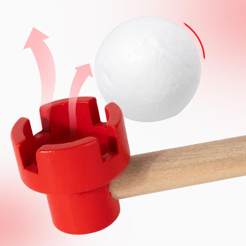 Gioco della Pallina Galleggiante in Legno, Giocattolo Classico a Soffio | Giocattolo per l'allenamento della concentrazione, giocattolo educativo scientifico, giocattolo di attività
