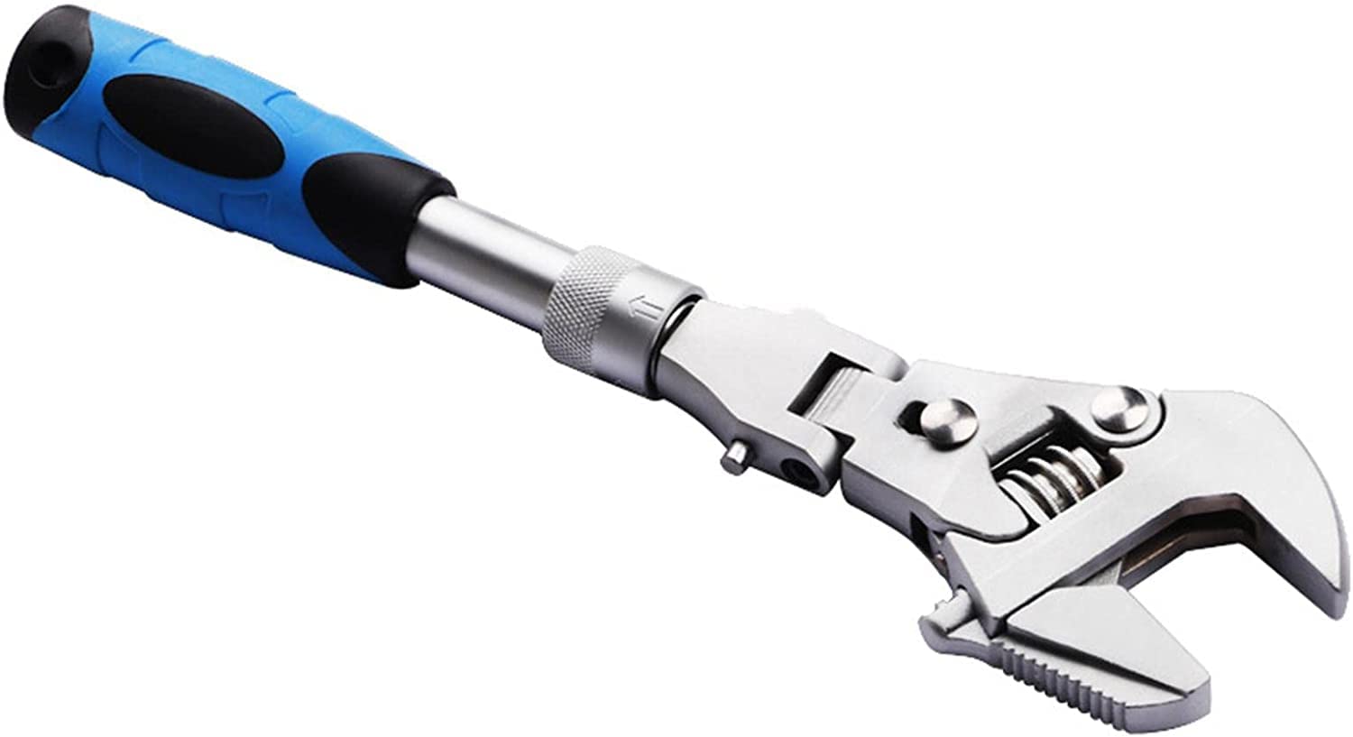 Llave de Llave de Llave de Llave combinada de trinquete, 5 en 1 Llave de Bloqueo Anti -Mecanismo Herramienta Manual de 10 Pulgadas