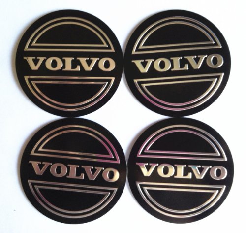 Volvo 4 New 55 MM Wheel Center Cap Emblems Sticker Decal