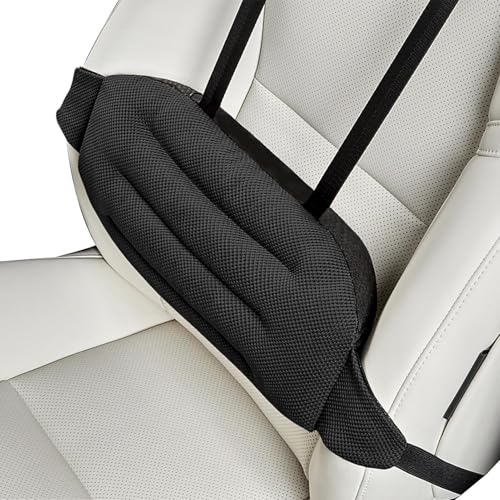 Jongyumo Cojín lumbar para coche, cojín para silla con soporte lumbar, cojín de apoyo ergonómico para coche, viajes, avión y silla de ruedas