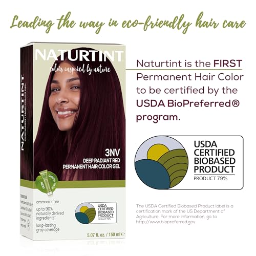 Image of Naturtint 3NV Radiant Red Permanent Hair Color (Pack of 1), Ammonia Free, Vegan, Cruelty Free, up to 100% Gray Coverage, Long Lasting Results (Packaging may vary)