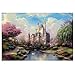 Plextone 500/1000 Pezzi Puzzle per Adulti Jigsaw Puzzles Zodiac Floor Puzzle Kids Giocattoli Fai da Te per Regalo Creativo Home Decor (Castello 1000)