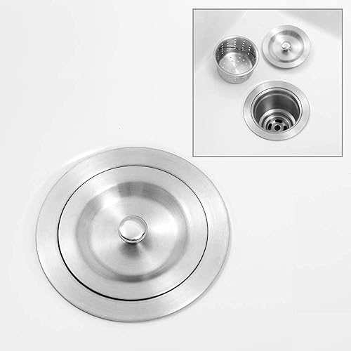 Miniatura 8 de Sarlai - Fregadero de cocina doble blanco 33 x 20 pulgadas, fregadero de cocina doble de cerámica 5050, delantal blanco