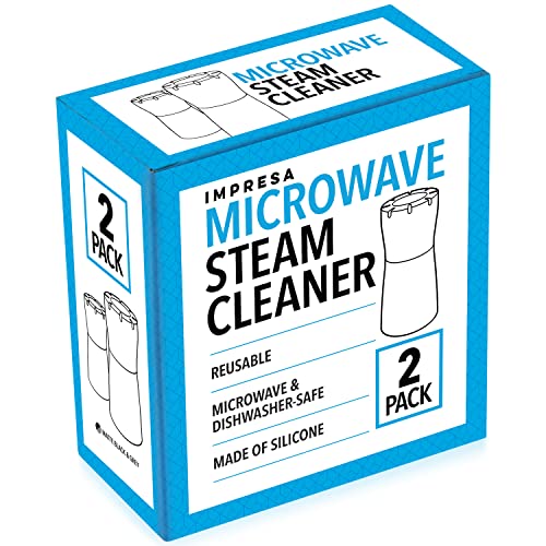IMPRESA 2 Pack Microwave Steam Cleaner - Quick & Effortless Grime and Odor Elimination - Just Add Vinegar & Water - Microwave Cleaner - Thumbnail 7