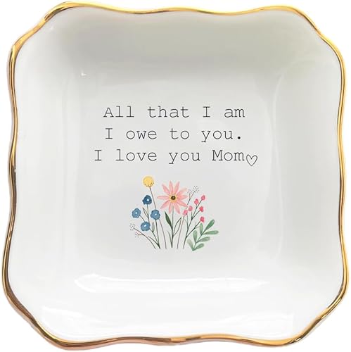 Plato de cerámica para joyería, regalo de boda para la madre de la novia, regalo de despedida de soltera, regalos para mamá de novia, regalo de