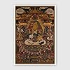 Tibetaanse Thangka Thangka Religieuze Boeddha schilderij God of Wealth schilderijen Unframed (Kleur: 01, Grootte (inch…