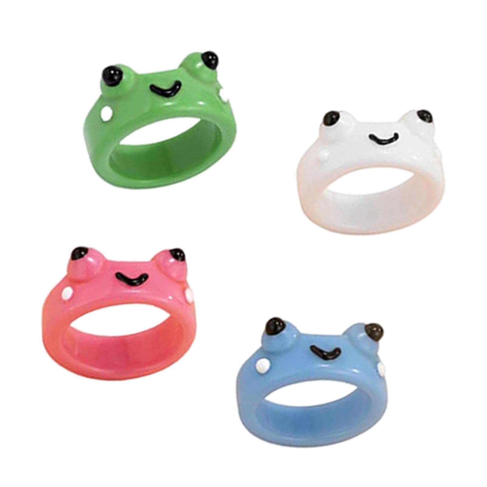 LOOM TREE® Frog Rings Set Funny Colorful Stacking Cartoon Trendy Female Teen Women| Fashion Jewelry | Rings (B09ZPJK6QG) Amazon Price History, Amazon Price Tracker