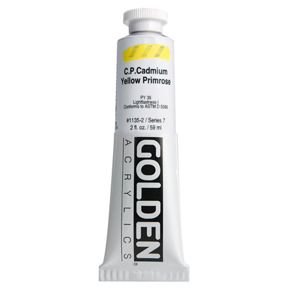GoldenArtist Colors Heavy Body Acrylic, 2 oz., C.P. Cadmium Yellow Primrose