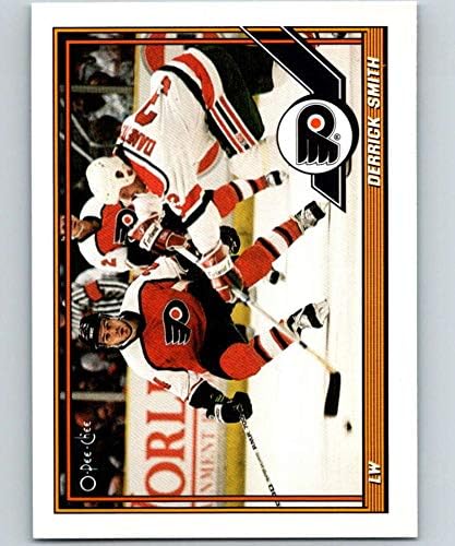 Miniatura 1 de 1991-92 O-Pee-Chee Hockey #486 Derrick Smith Philadelphia Flyers Official NHL Trading Card Produced By Topps