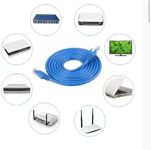 Cabo de Rede CAT5e Montado Alta Velocidade, Conexão Estável e Performance Superior para Jogos Online