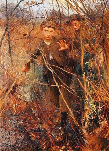 Pintura mural decorativa de George Clausen para el salón u hogar