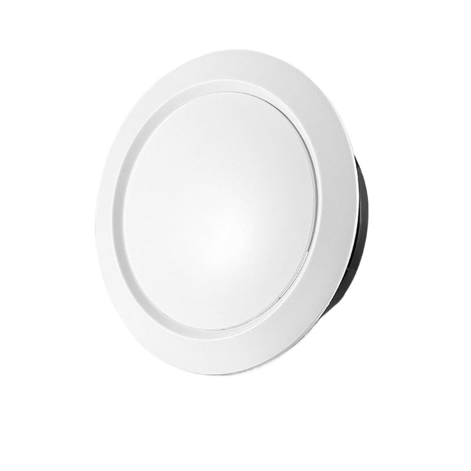 Fdbtyjn Round Plate Vent Cover Vent Cover White Round Air Vent Louver Grille Cover Outlet Adjustable Exhaust Vent Ducting Ventilation Grilles 75/100/125Mm Air Vent Cover(,125Mm)