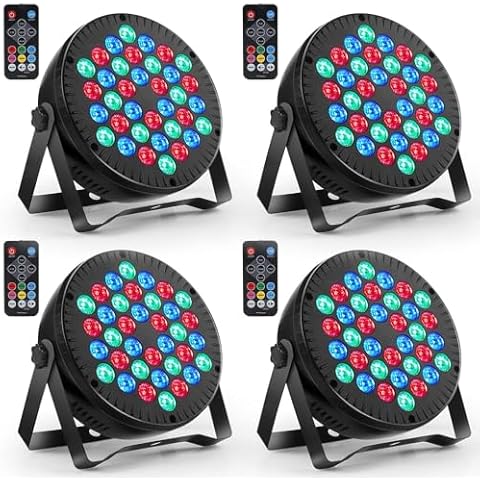 MOSFiATA RGB LED Par Light 4 Pack Cover