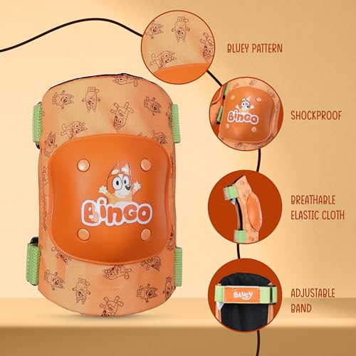 Image of Kids Elbow and Knee Pads, Protective Gear Set, Adjustable Straps