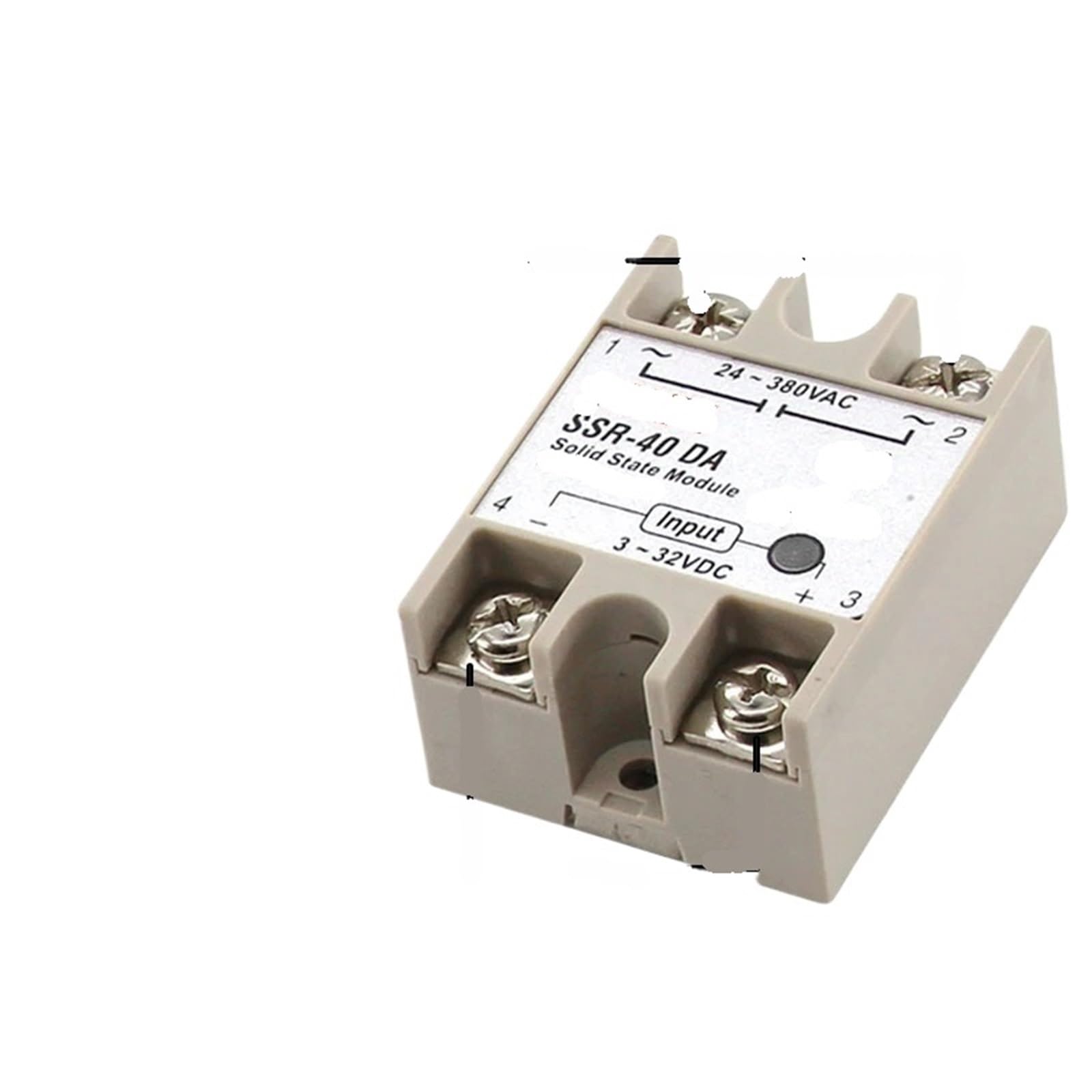 Relais statique monophasé à commande CC silencieux et durable SSR 40DA