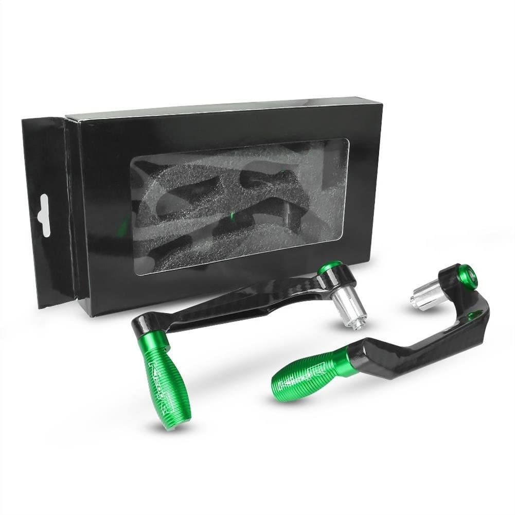 RUNNOS Handguards For B&MW K1200R K 1200 R K 1200R Sport 22MM 7/8 Inch Carbon Fiber Handlebar Grips Guard Brake Clutch Levers Guard Protection (Color : Green)