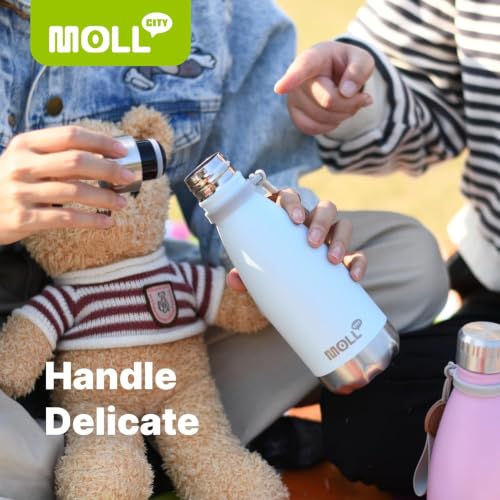 Image of 9 oz Stainless Steel Insulated Metal Water Bottle,Baby Blue