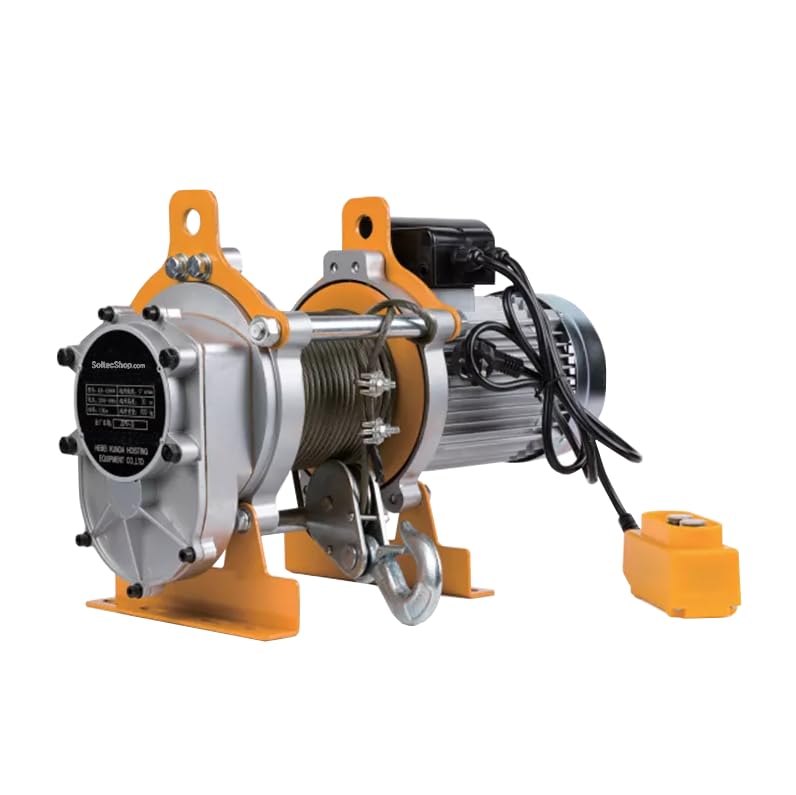 Elektrische Seilwinde 800 kg 30 Meter – Spannung 230V Industrie-Einsatz mit Stahlseil, Elektro-Hebevorrichtung für Werkstatt, Lager & Kranbetrieb