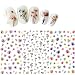 Flower Series Nail Water Decal Stickers Sakura Daisy Lavender Floral Pattern Transfer Sticker Manicure Nail Art Decoration
