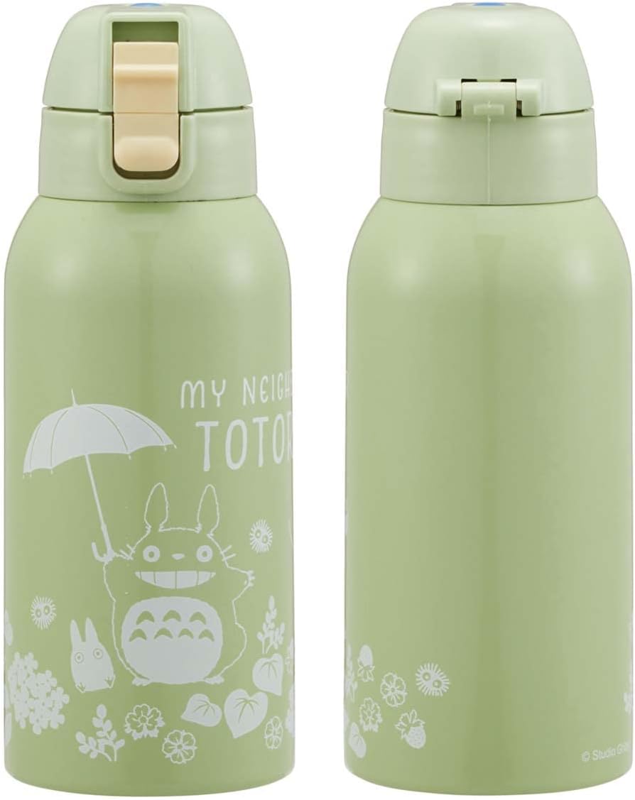 Skater KSTCH6-A My Neighbor Totoro Water Bottle, 30.3 fl oz (600 ml), Cover Included