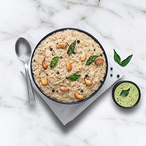 Image of Millet Amma CERTIFIED ORGANIC Millet Pongal Mix | 250 GMS Pack | 58% Millet Content | Easy & Ready to Cook | Instant Millet Breakfast Mix | Rich in Protein & High Fiber | 100% Vegan |