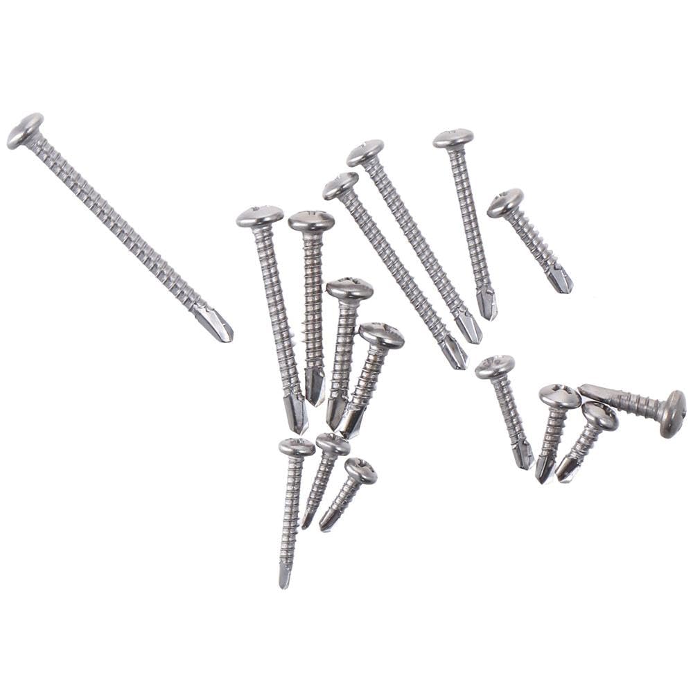 Upluckey Screws Assortment Kit 415Pcs Black Durable #6#8#10 Sheet Metal Screw Modified Truss Head Stainless Steel Self Tapping Screws - Image 4