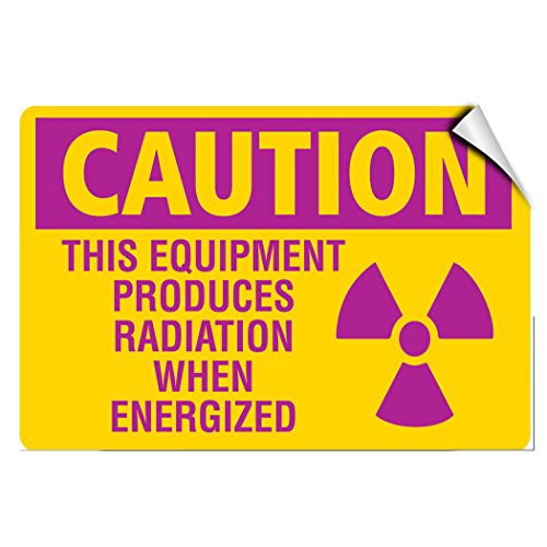 Radiation équipement danger : signalez le risque de contact avec l'autocollant 10x7