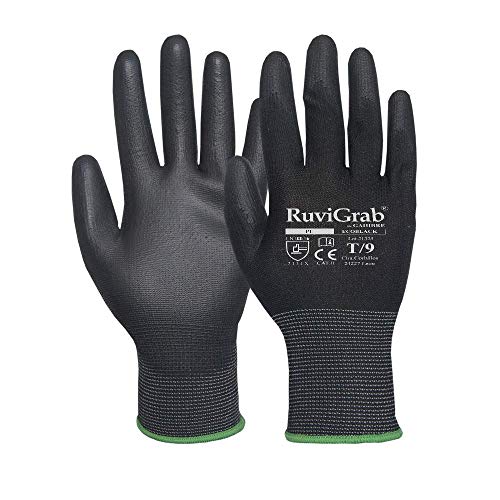Gahibre works of Work Gloves, EcoBlack/8/12