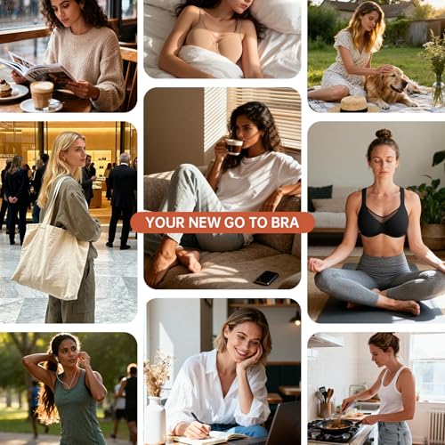 Image of ProKloud Minimizer Bras for Women Full Coverage Unlined Plus Size Supportive Underwire Bras for Everyday