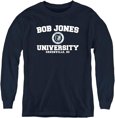 Bob Jones University Official Circle Logo Youth Long Sleeve T Shirt