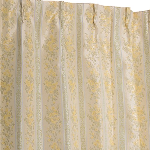 Arie(アーリエ) 裏地付き 形状記憶加工 遮光カーテン メルシャ 100×200cm 2枚組 イエロー