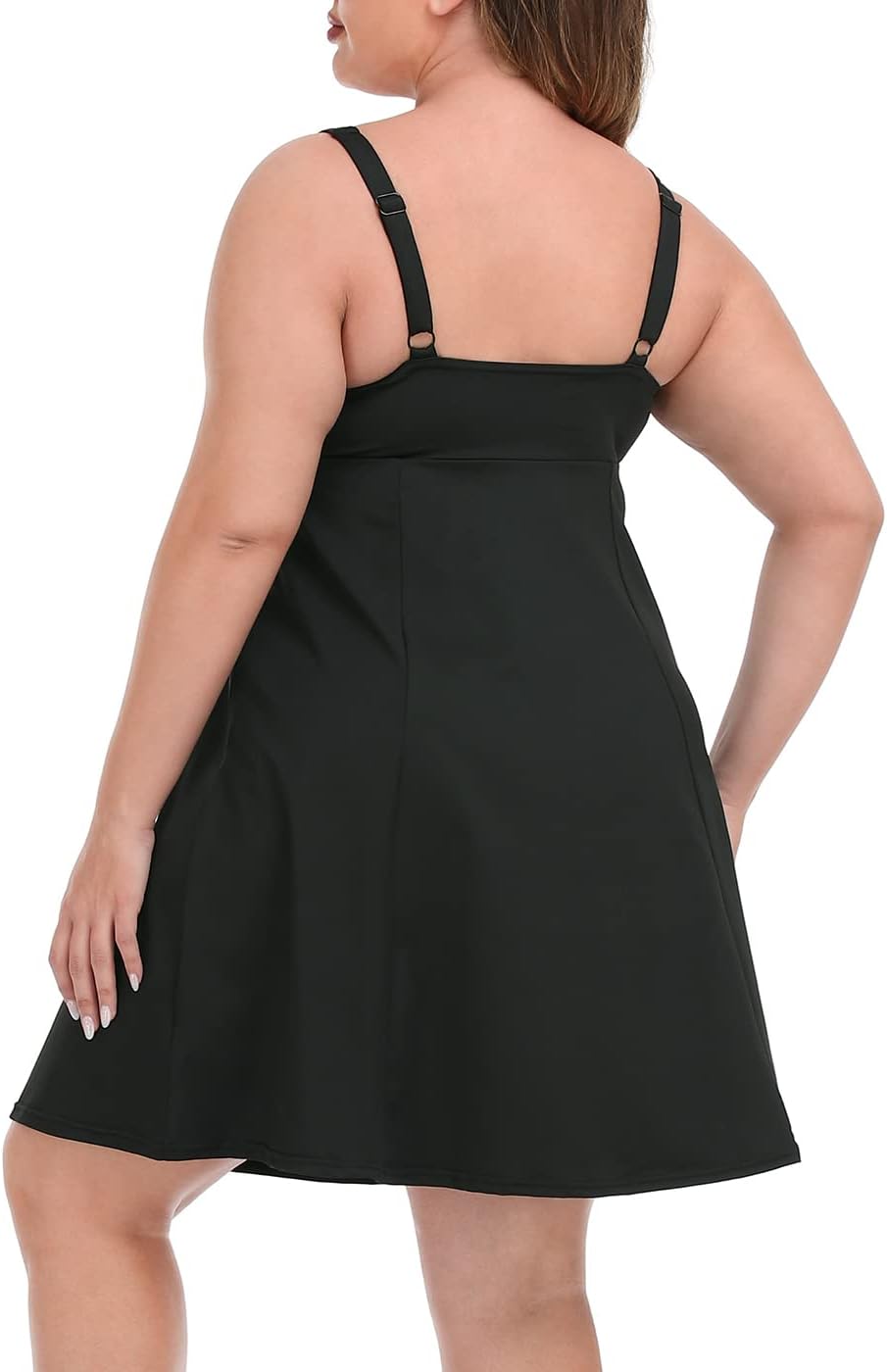 HDE Womens Plus Size Tennis Athletic Workout Dress with Built-in Shorts & Bra - Image 5